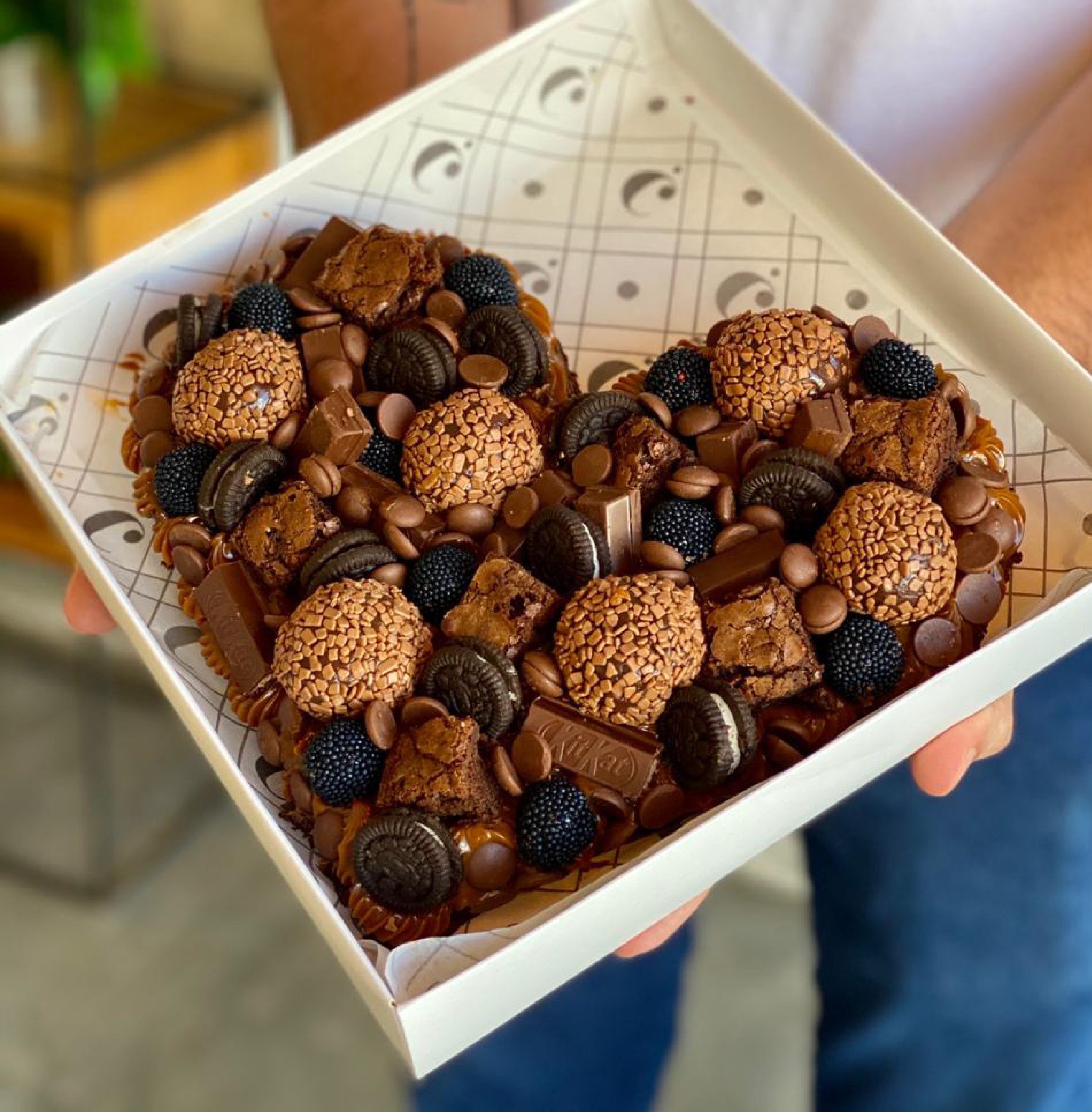 1 Brownie de Coração (Casinha)